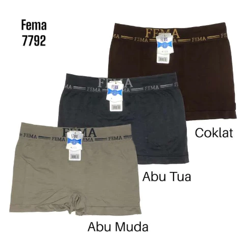 [7792XXL] SEMPAK FEMA 7792 XXL BOXER