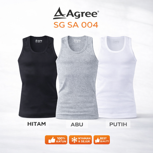 [SA004AB3L] SINGLET AGREE SA004 ABU 3L