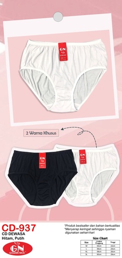 [937HXXL] CDW GN 937 HITAM XXL